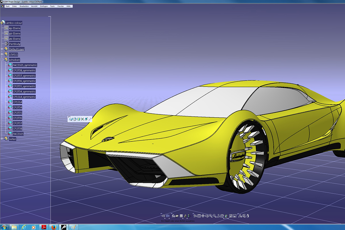 CAD engineering car Creative Wave